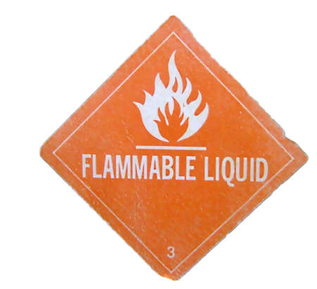 flammable liquid sign