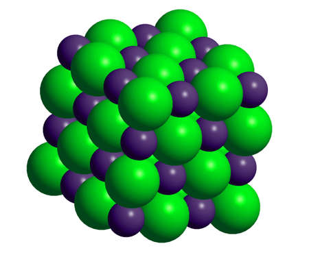 3d model of crystal structureの写真素材