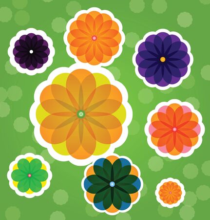 Abstract nature background with flowersのイラスト素材
