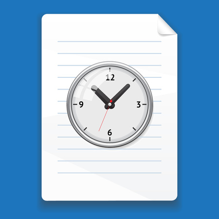 temporary file on a blue background, isolatedのイラスト素材