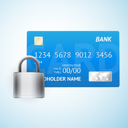 safe credit card, vector illustration for businessのイラスト素材