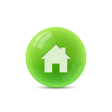 home symbol isolated, vector illustration with shadowのイラスト素材