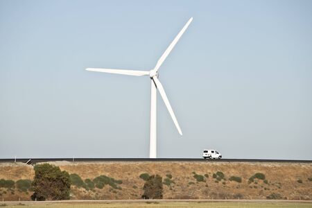 Wind Turbine farms in various locationsの写真素材
