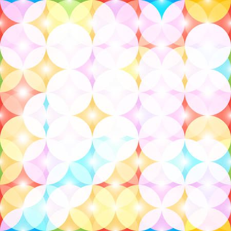 Seamless pattern with colored circles. Abstract background. Vector illustration. Pattern for the wrapping, home decor, website, brochures and presentations in a modern style and bright colorのイラスト素材