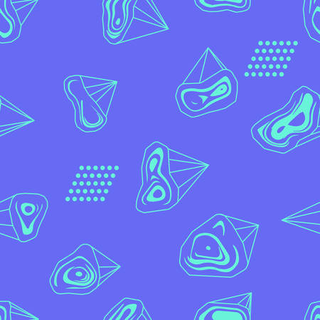 3d geometric Seamless surface pattern in blue color. Vector illustration for the background display, website, flyers, brochures and presentations in a modern styleのイラスト素材