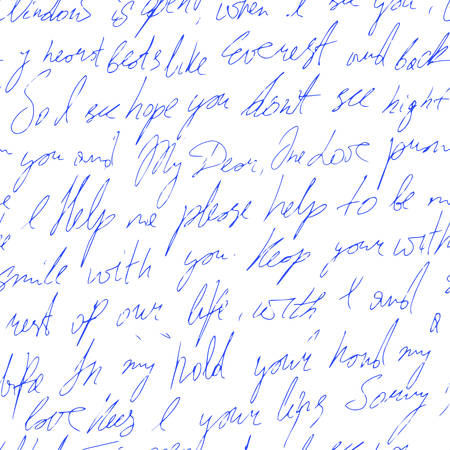 Pattern written with a blue penのイラスト素材