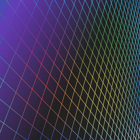 color grid squares in perspective. abstract background for design technology, programming,...