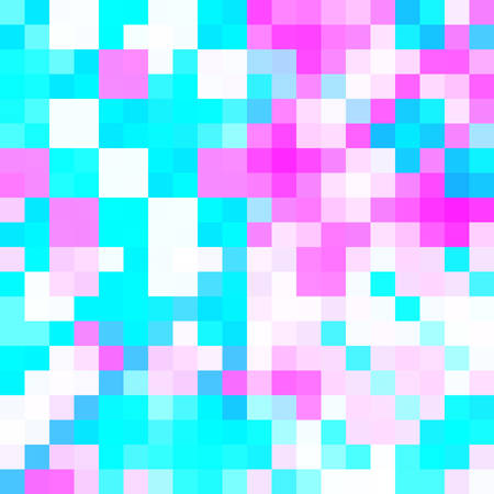 Seamless pattern with pixel ornament. Abstract background.のイラスト素材