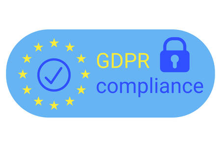 General Data Protection Regulation. GDPR compliance icon Vector illustrationのイラスト素材