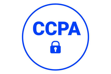 CCPA - California Consumer Privacy Act. vector logo. Consumer protection for residents of California, United States. USA data security icon.のイラスト素材