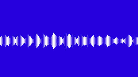 seamless sound waveform pattern for radio podcasts, music player, video editor, voise message in...