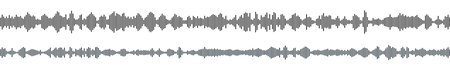 seamless sound waveform pattern for radio podcasts, music player, video editor, voise message in social media chats, voice assistant, recorder. vector illustrationのイラスト素材