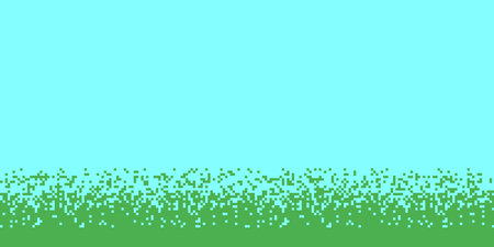 Pixel pattern. Vector seamless background. Abstrac glitch texture design. Retro geometric illustration. Game wallpaper. Simple repeat. Gradient from black to white. Falling Pixelsのイラスト素材