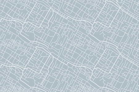 street map of city, seamless map pattern of road. vector illustrationのイラスト素材