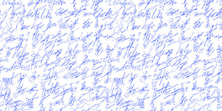 handwritten pattern with words. Seamless background written with ink penのイラスト素材