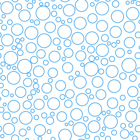 Bubbles soda seamless pattern. Ð¡arbonated blue water textureのイラスト素材
