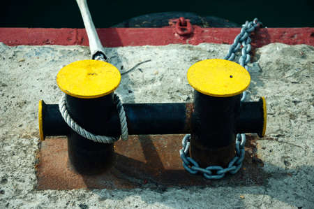 Colorful Sea Bollardの写真素材