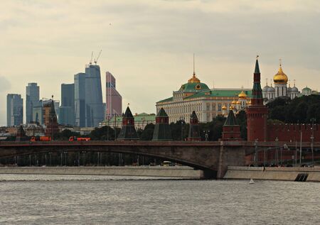 town, Moscow, Russiaの写真素材