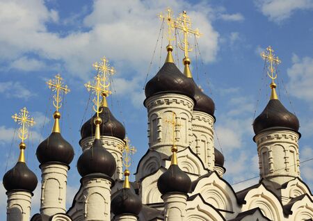 buildings in town, Moscow, Russiaの写真素材