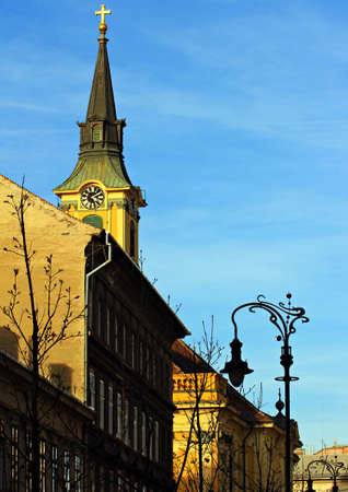 buildings and elements, Budapest, Hungaryの写真素材