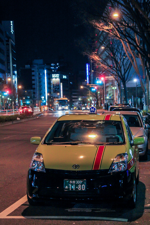 2013.01.01, Tokyo, Japan. Tonight cityscape of Tokyo. Architecture of tonight Tokyo. Travel around Japan.のeditorial素材