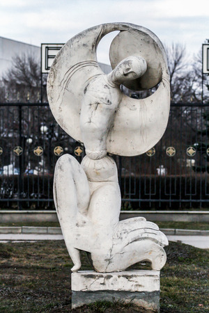 2010.04.04, Moscow, Russia. Sculptures in the park. Park of an old sculptures. Walking around Moscow.のeditorial素材