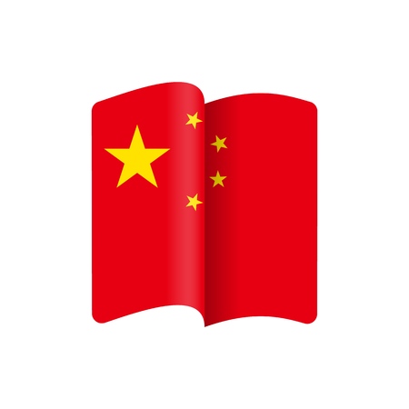 National Flag of China. Flags of the World. Vector illustration. Eps 10.のイラスト素材