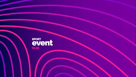 Layout design with dynamic shapes for event, tournament or championship. Sport background.のイラスト素材