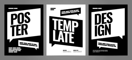 Simple template design with typography for poster, flyer or cover.のイラスト素材