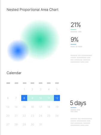 Infographic elements for business layout, presentation template, flyer, leaflet and corporate report. UI and UX Kit with big data visualization.のイラスト素材