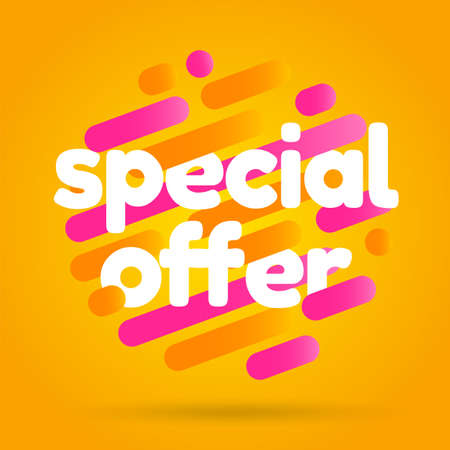 Sale banner template design. Special offer vector illustration.のイラスト素材