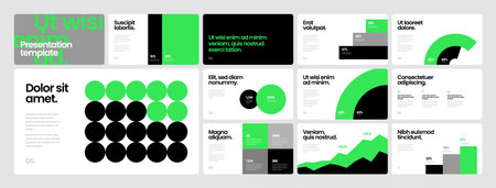 Corporate business presentation template. Elements of infographics use in presentation, flyer and...