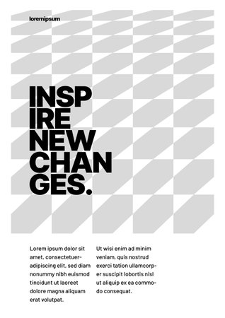 Simple corporate layout template for events, companies or any business related. Design with geometric shape for flyer, poster, cover, brochure, banner or any layout. Bauhaus geometric background.のイラスト素材
