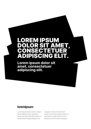 Simple corporate layout template for events, companies or any business related. Template with highlighter for flyer, poster, cover, brochure, banner or background.のイラスト素材