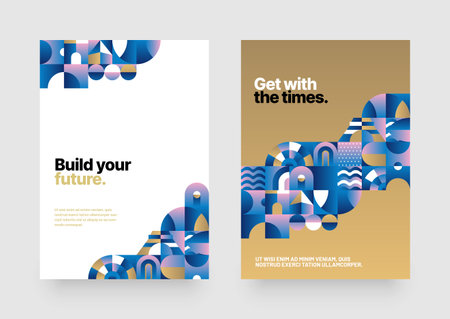 Poster layout design for sports event, tournament or invitation. Layout design template with geometric shapes. Summer Championship in Paris. Sports trend 2024.のイラスト素材