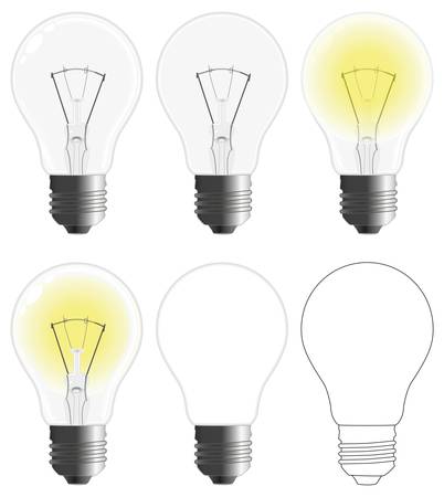 incandescent lamp のイラスト素材