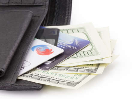 money, dollars isolated on white background