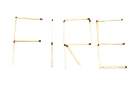 matches isolated on white backgroundの写真素材