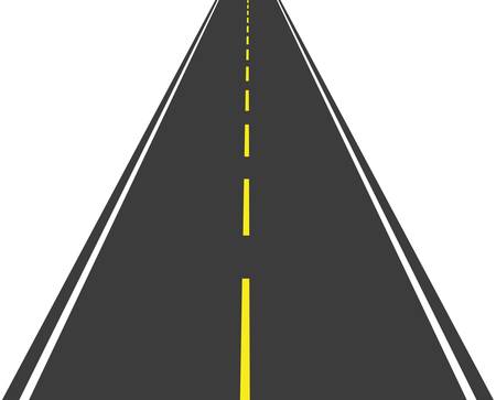 Long road going into the distanceのイラスト素材