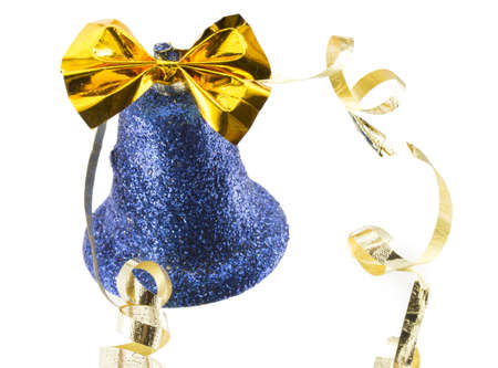 Christmas bell isolated on white backgroundの写真素材