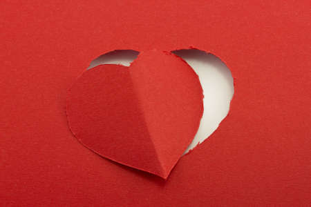 background carved red heart valentine
