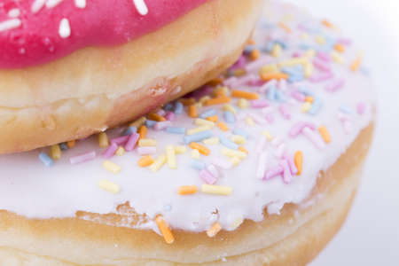 donut isolated on white backgroundの写真素材
