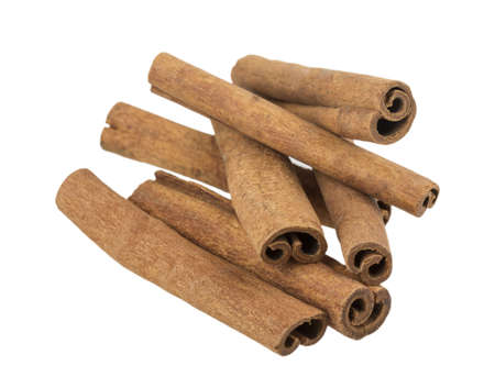 cinnamon isolated on white background
