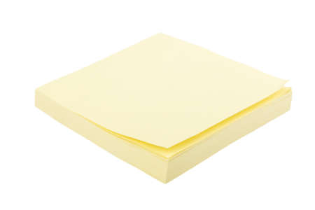 sticker note paper isolated on white background