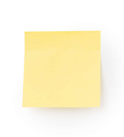 Yellow note paper 