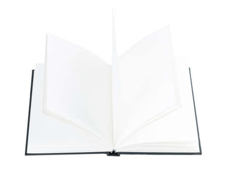 open book isolated on white backgroundの写真素材