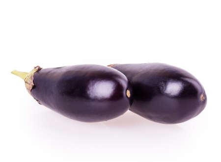 eggplant isolated on white backgroundの写真素材
