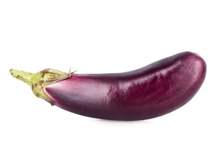 eggplant Isolated on white backgroundの写真素材