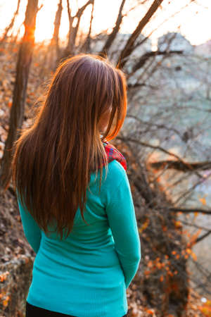 autumn woman in the park