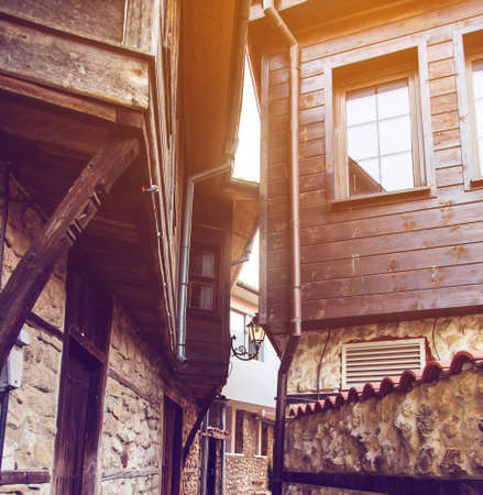 medieval street city road homeの写真素材